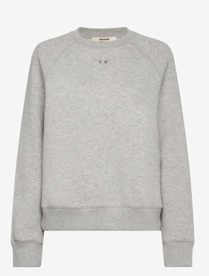 Sudadera Zadig gris strass